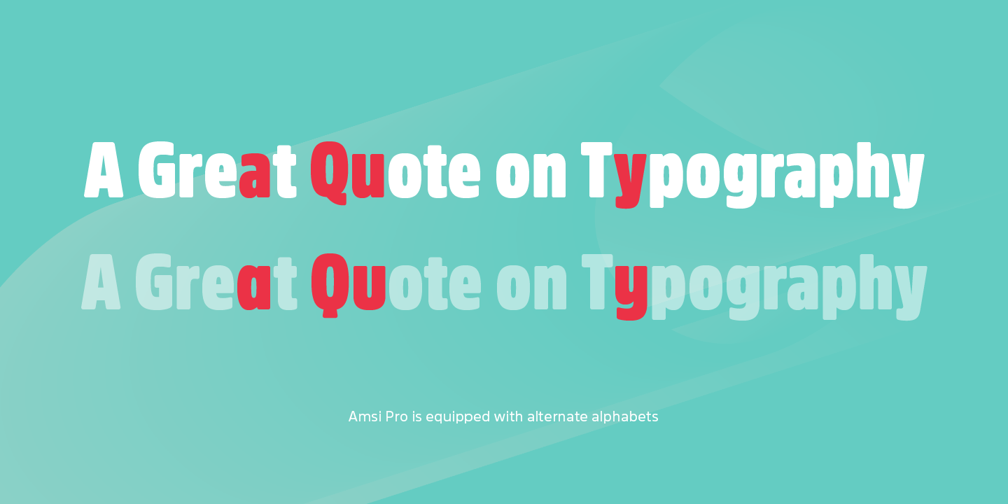 Amsi Pro AKS Normal Italic Font preview